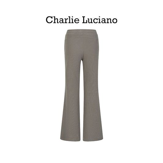 Charlie Luciano tennis leggings high waisted lace up loose casual pants