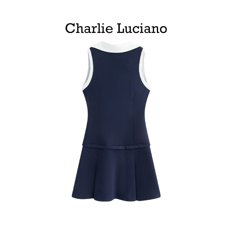 Charlie Luciano V-neck tennis dress versatile casual dress for women
