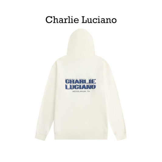 Charlie Luciano Polar Bear Hoodie unisex loose casual hooded sweatshirt