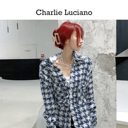 Charlie Luciano Shirt Trendy Brand Long Sleeve 2025 Spring and Autumn Couple's Loose CL Coat