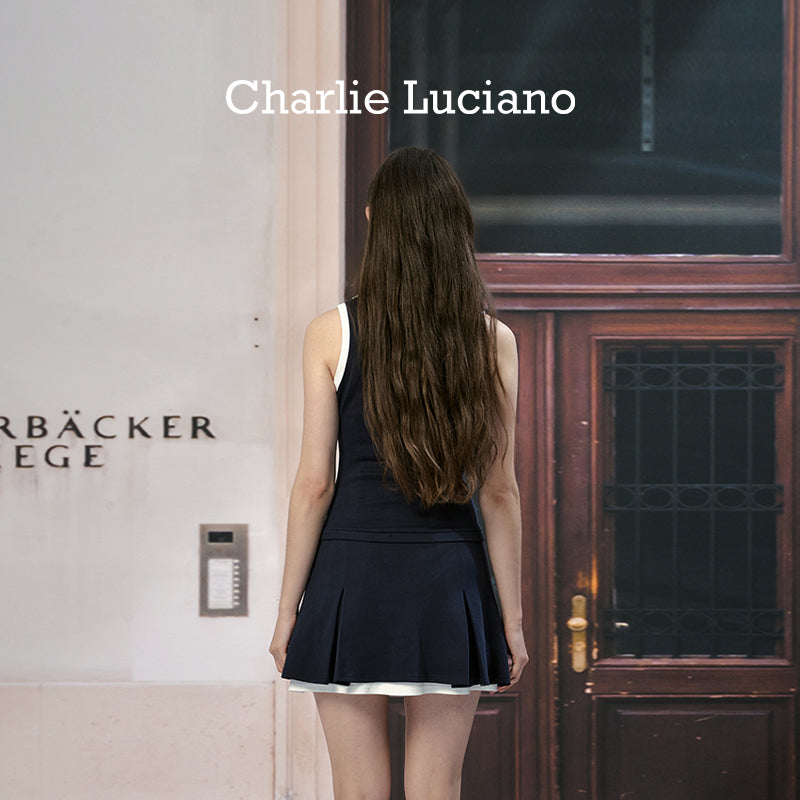 Charlie Luciano V-neck tennis dress versatile casual dress for women