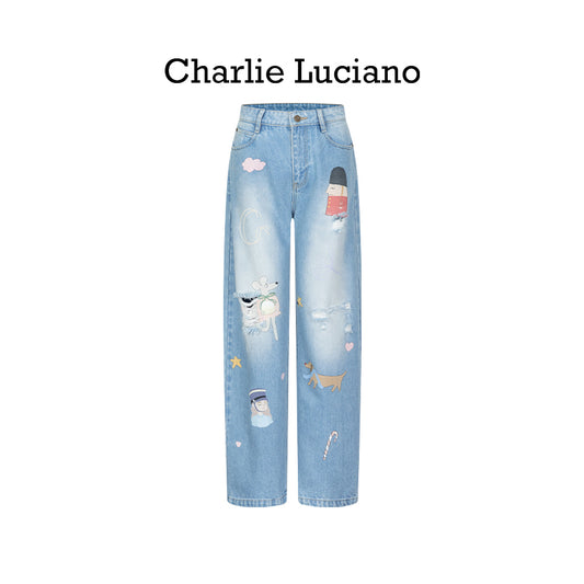 Charlie Luciano Nutcracker jeans casual pants