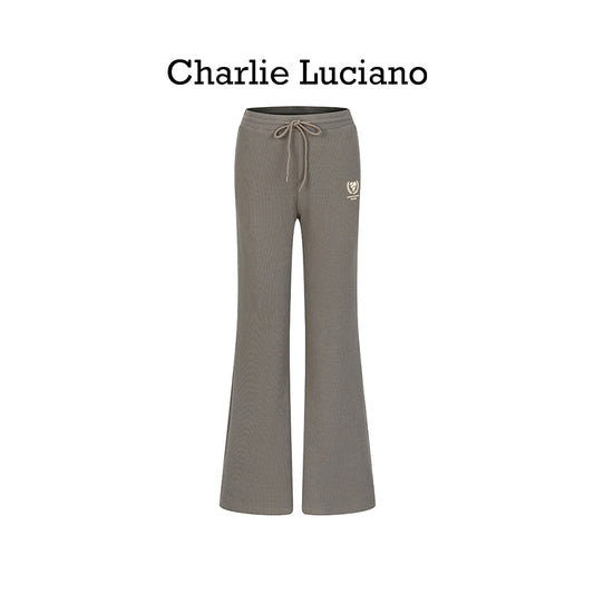 Charlie Luciano tennis leggings high waisted lace up loose casual pants