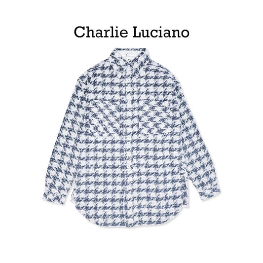 Charlie Luciano Shirt Trendy Brand Long Sleeve 2025 Spring and Autumn Couple's Loose CL Coat
