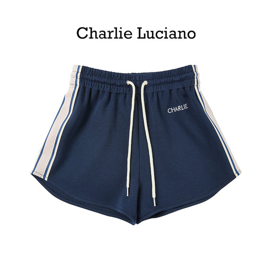 Charlie Luciano Sports Fashion Versatile Shorts 2025 Spring/Summer New High Waist Casual Pants Trend