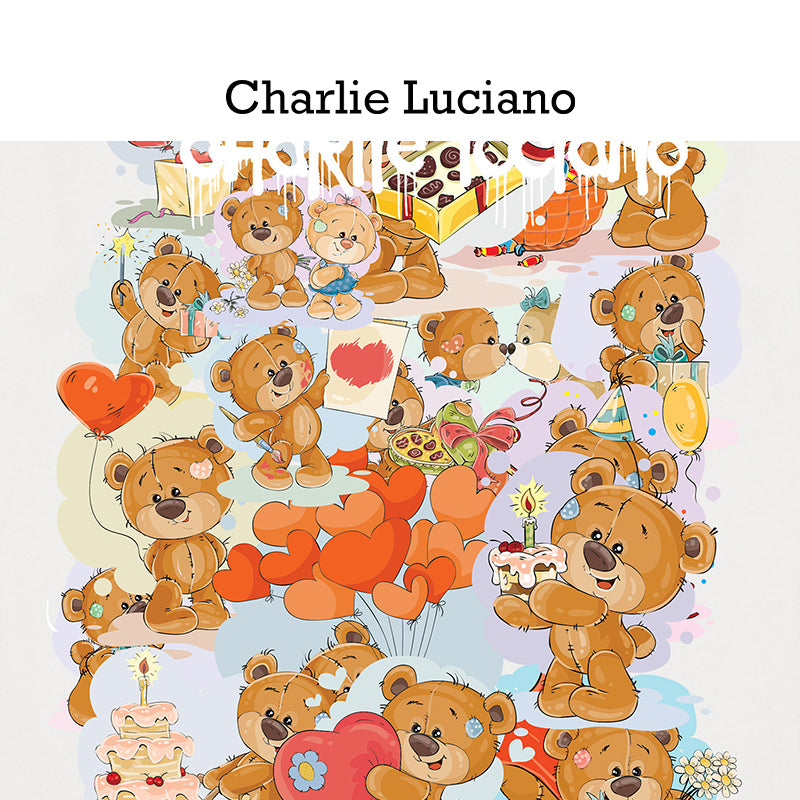 Charlie Luciano Trendy Short sleeved T-shirt for Men 2025 Summer New Edition Printed Pattern Loose Personalized Top for Women