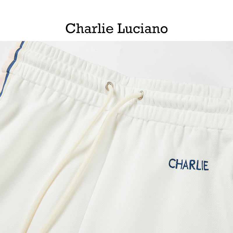 Charlie Luciano Sports Fashion Versatile Shorts 2025 Spring/Summer New High Waist Casual Pants Trend