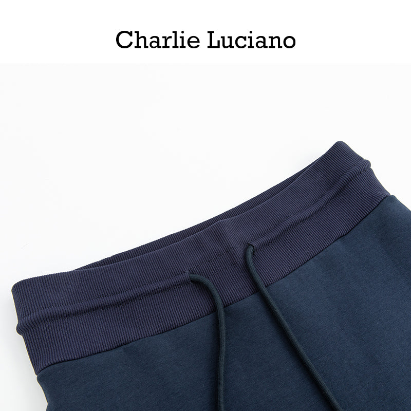 Charlie Luciano drawstring short skirt trendy brand loose casual high waisted sports skirt for women