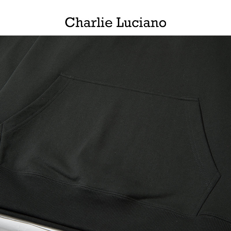 Charlie Luciano Hoodie 2025 Spring Cat Drawstring Hoodie Trendy
