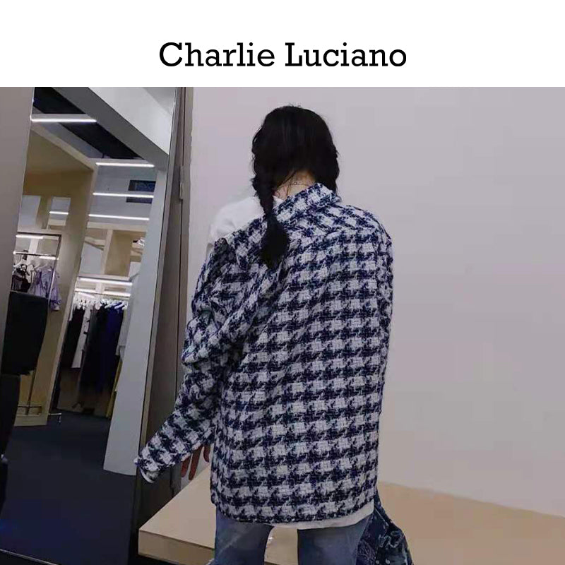 Charlie Luciano Shirt Trendy Brand Long Sleeve 2025 Spring and Autumn Couple's Loose CL Coat