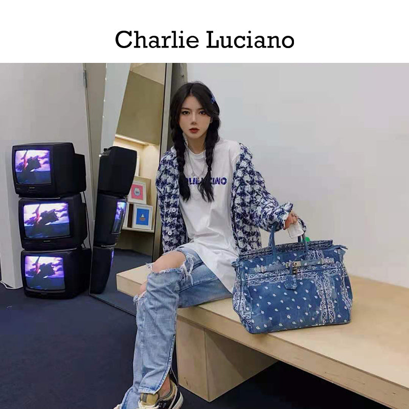 Charlie Luciano Shirt Trendy Brand Long Sleeve 2025 Spring and Autumn Couple's Loose CL Coat