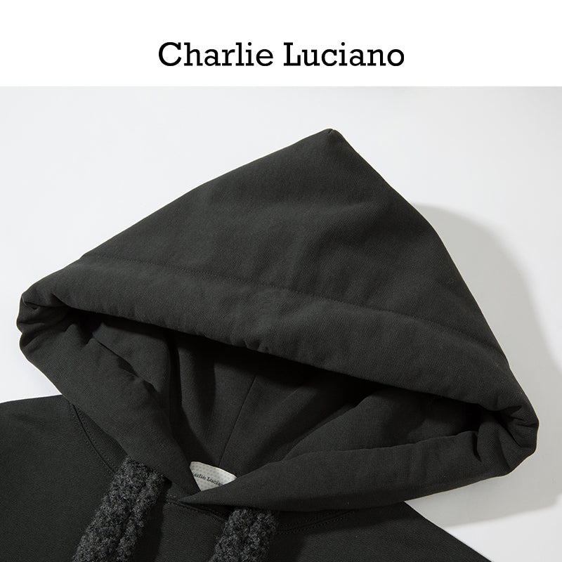 Charlie Luciano Hoodie 2025 Spring Cat Drawstring Hoodie Trendy