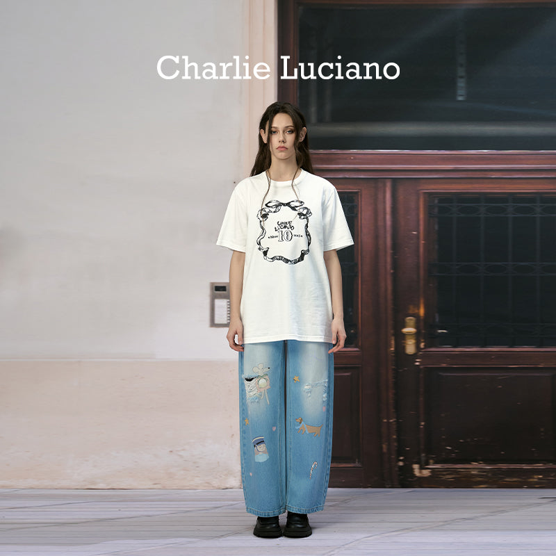 Charlie Luciano Nutcracker jeans casual pants