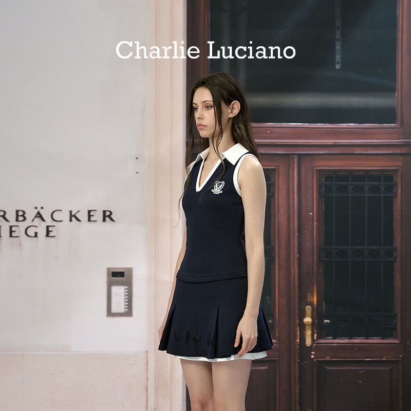 Charlie Luciano V-neck tennis dress versatile casual dress for women